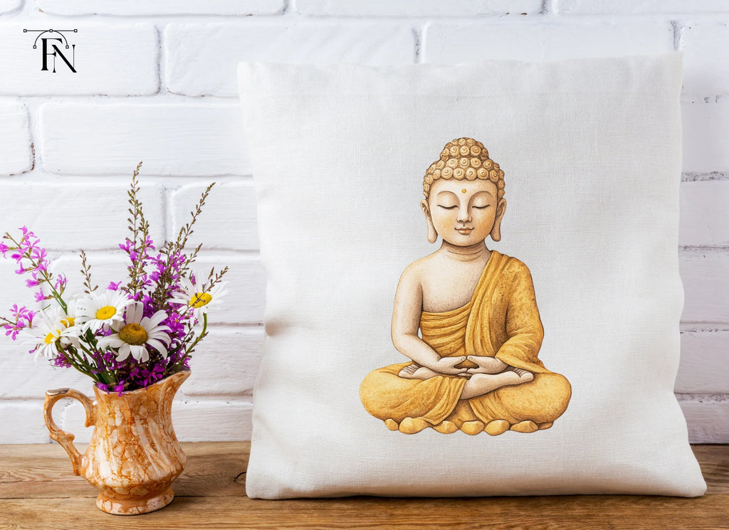 Meditating Buddha Illustration Clipart Bundle