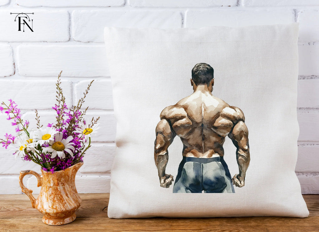 Bodybuilder Back Pose Clipart Bundle