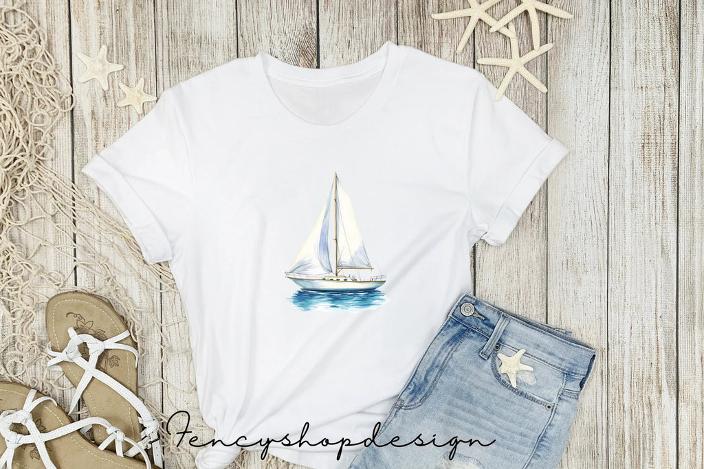 Sailboat Nautical Clipart Bundle