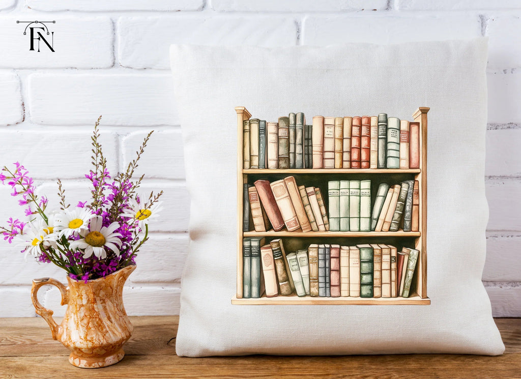 Vintage Bookshelf Clipart Bundle