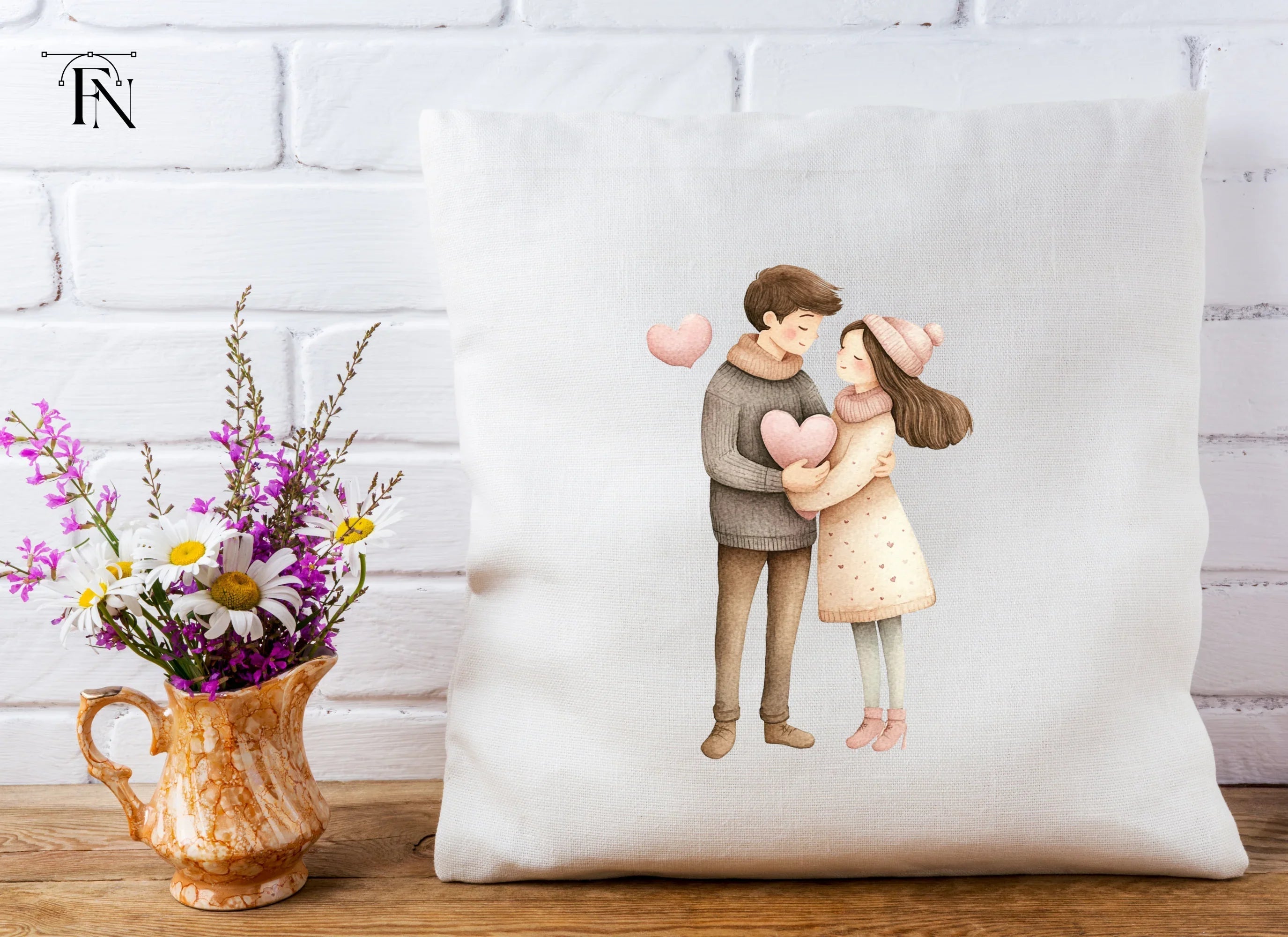 Cute Couple in Love Clipart Bundle