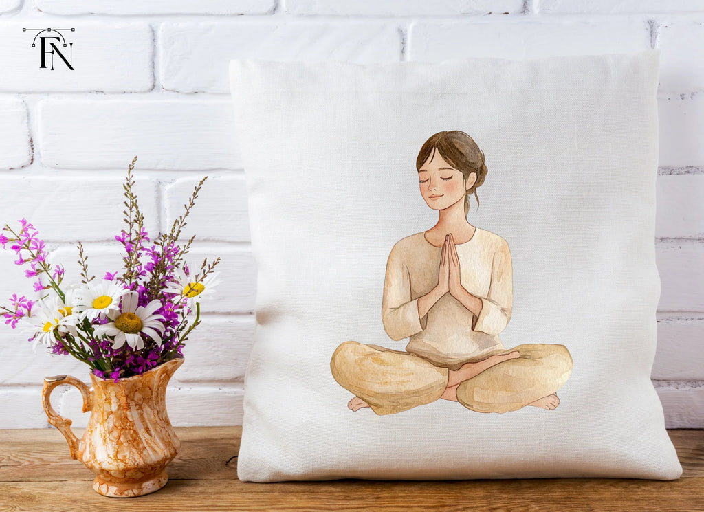 Meditating Women Clipart Bundle