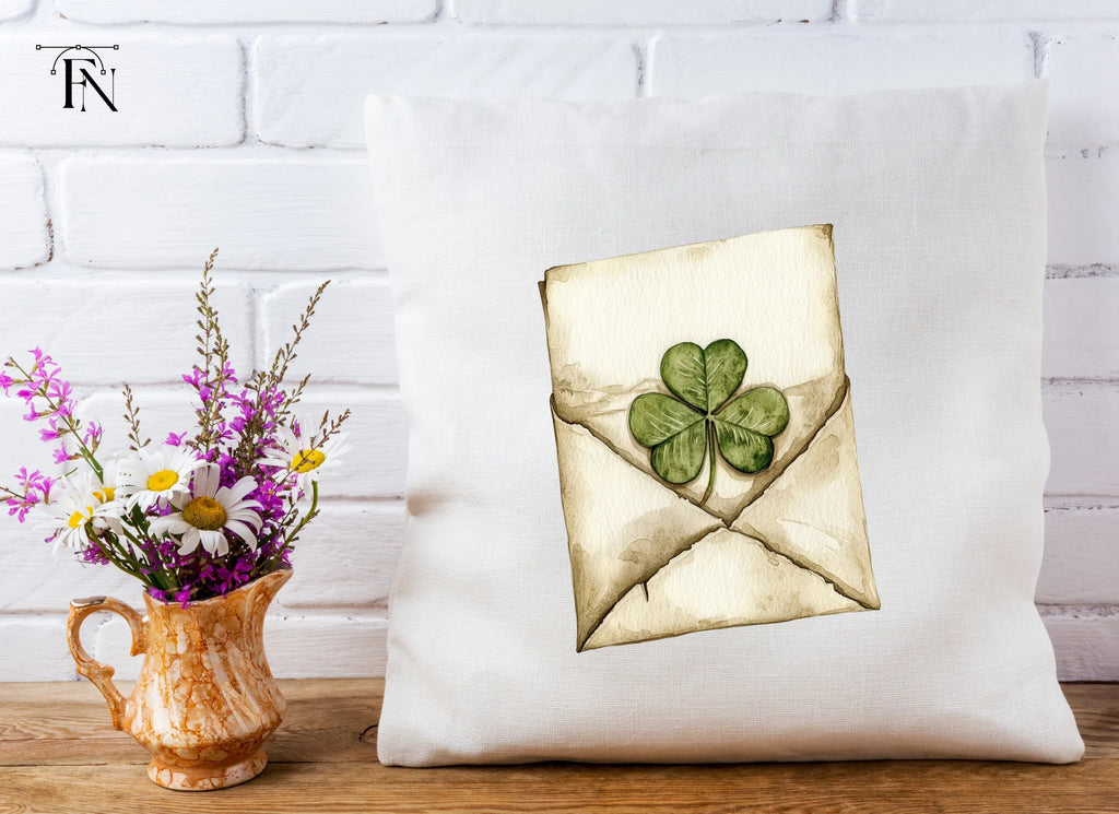 Lucky Clover Envelopes Clipart Bundle