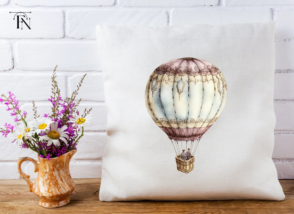 Vintage Hot Air Balloon Clipart Bundle