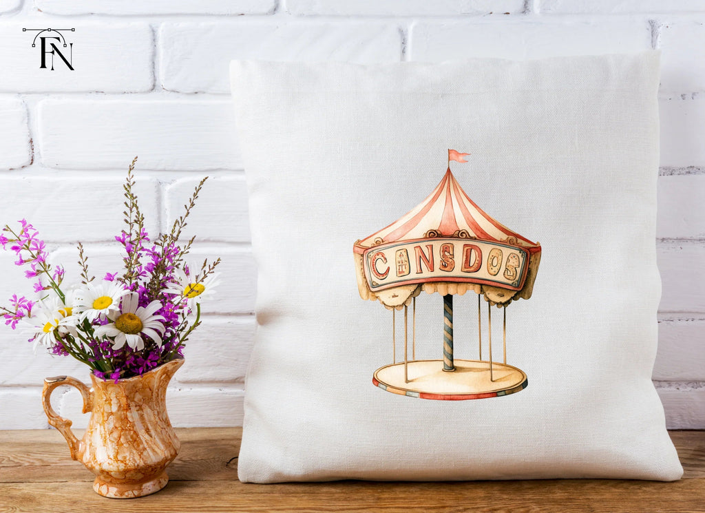 Vintage Circus Carousel Clipart Bundle