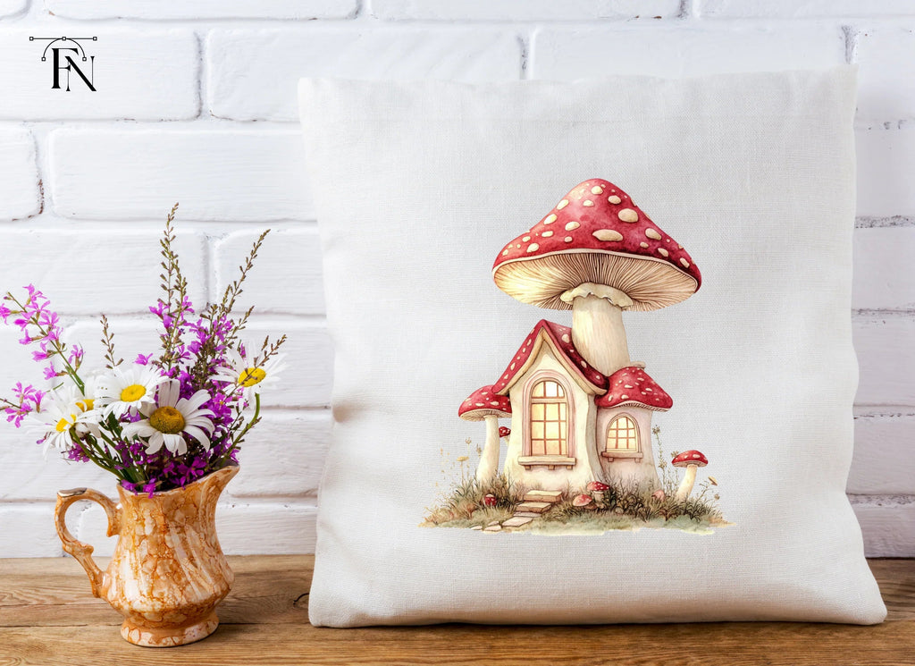 Enchanted Mushroom House Clipart Bundle