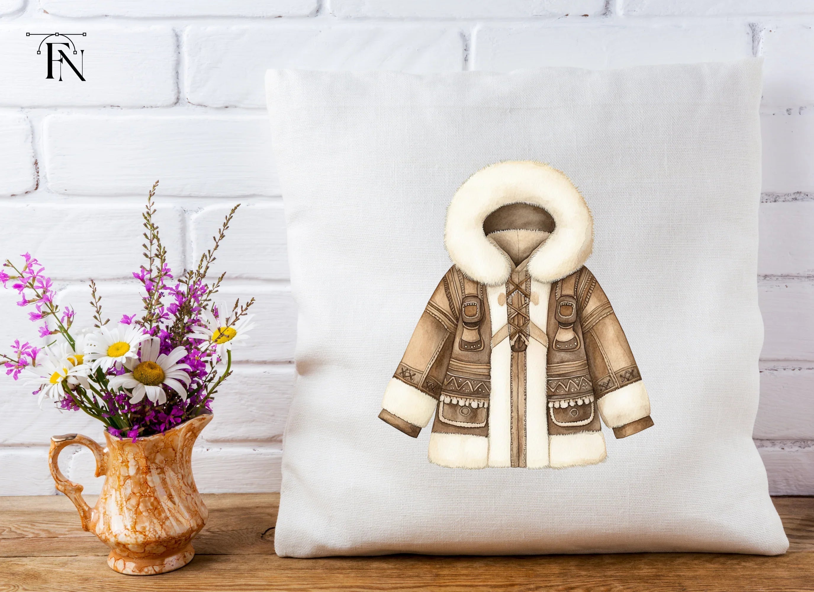 Cozy Winter Coat Clipart Bundle