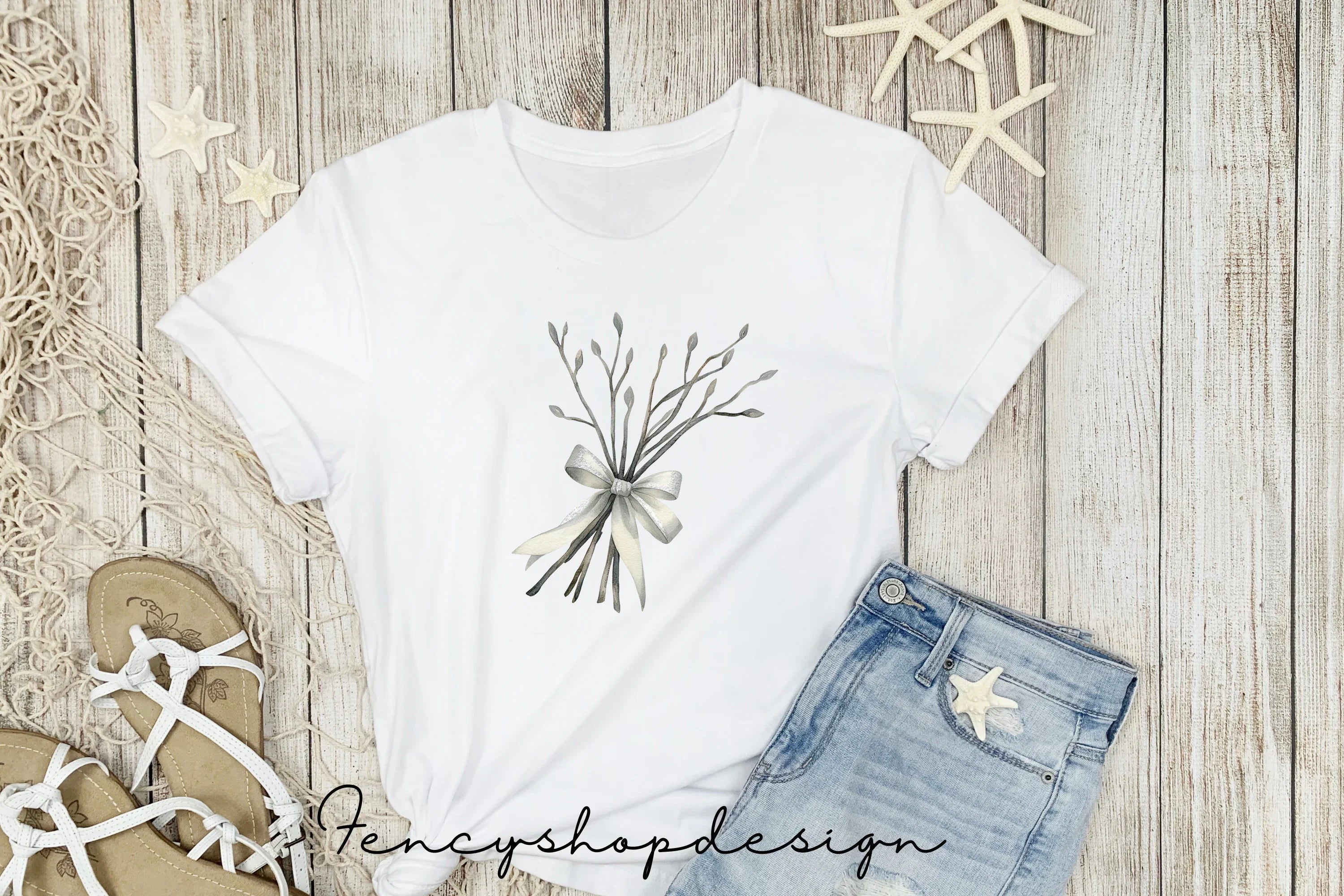 Winter Branches Clipart Bundle