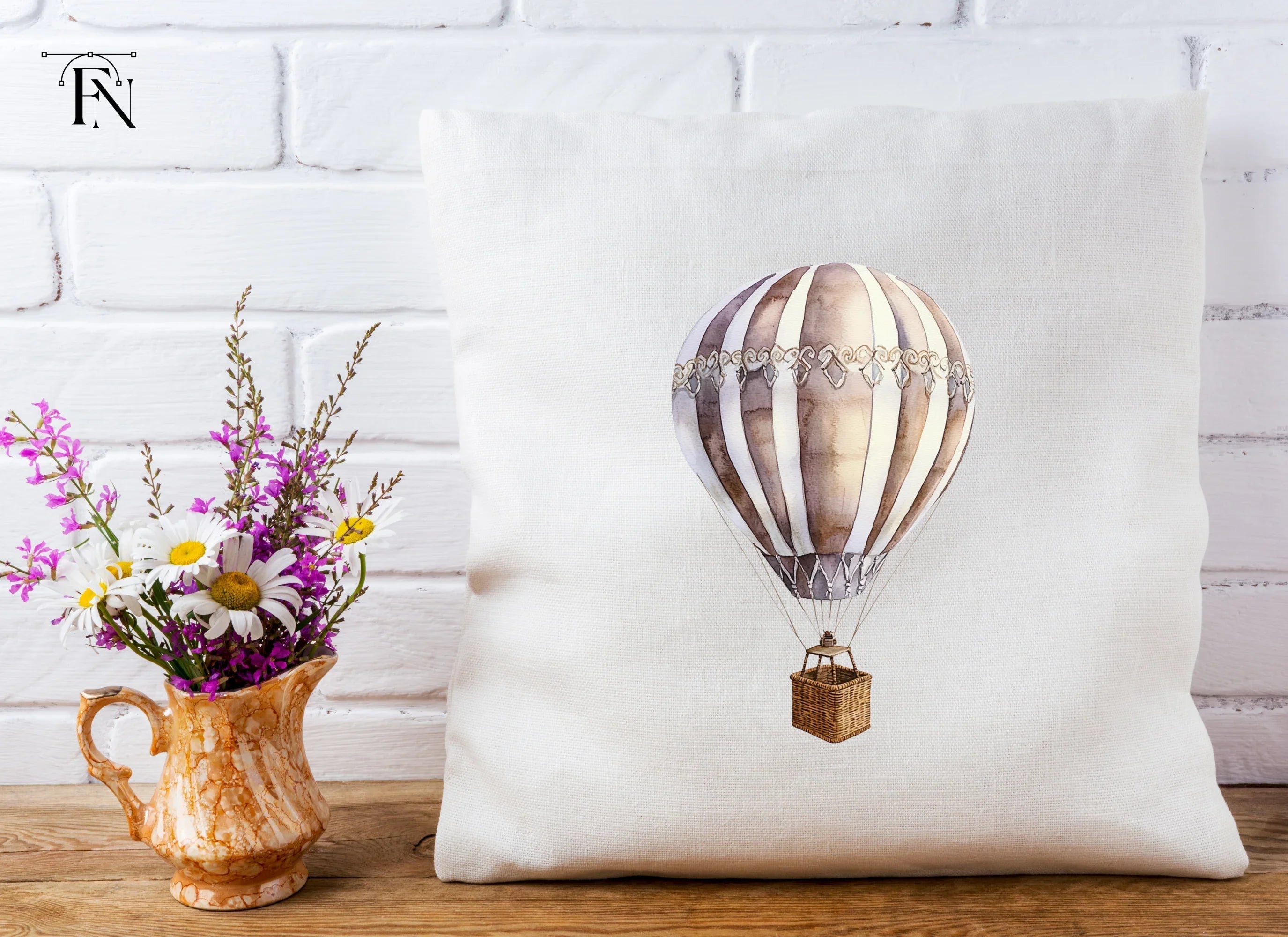 Elegant Hot Air Balloon Clipart Bundle