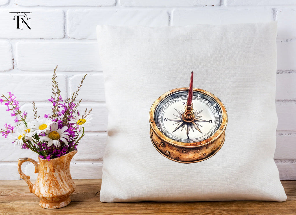 Vintage Compass Clipart Bundle