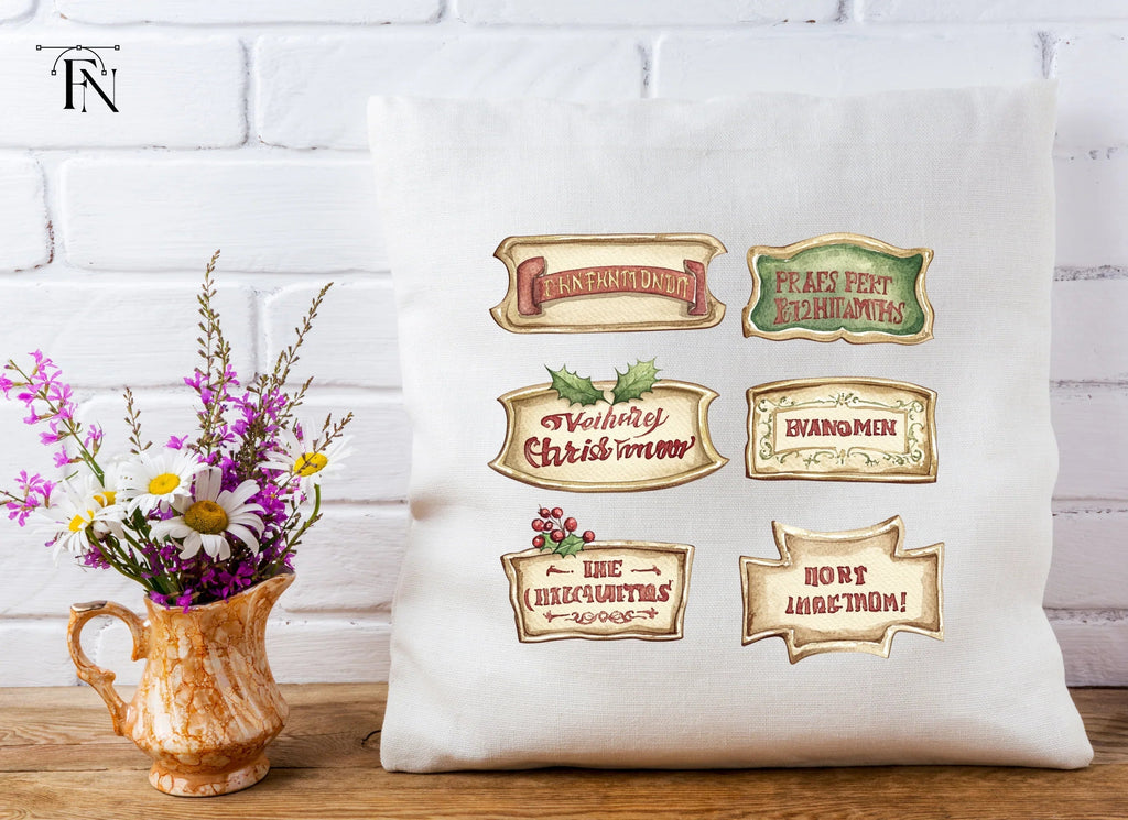 Christmas Labels Clipart Bundle