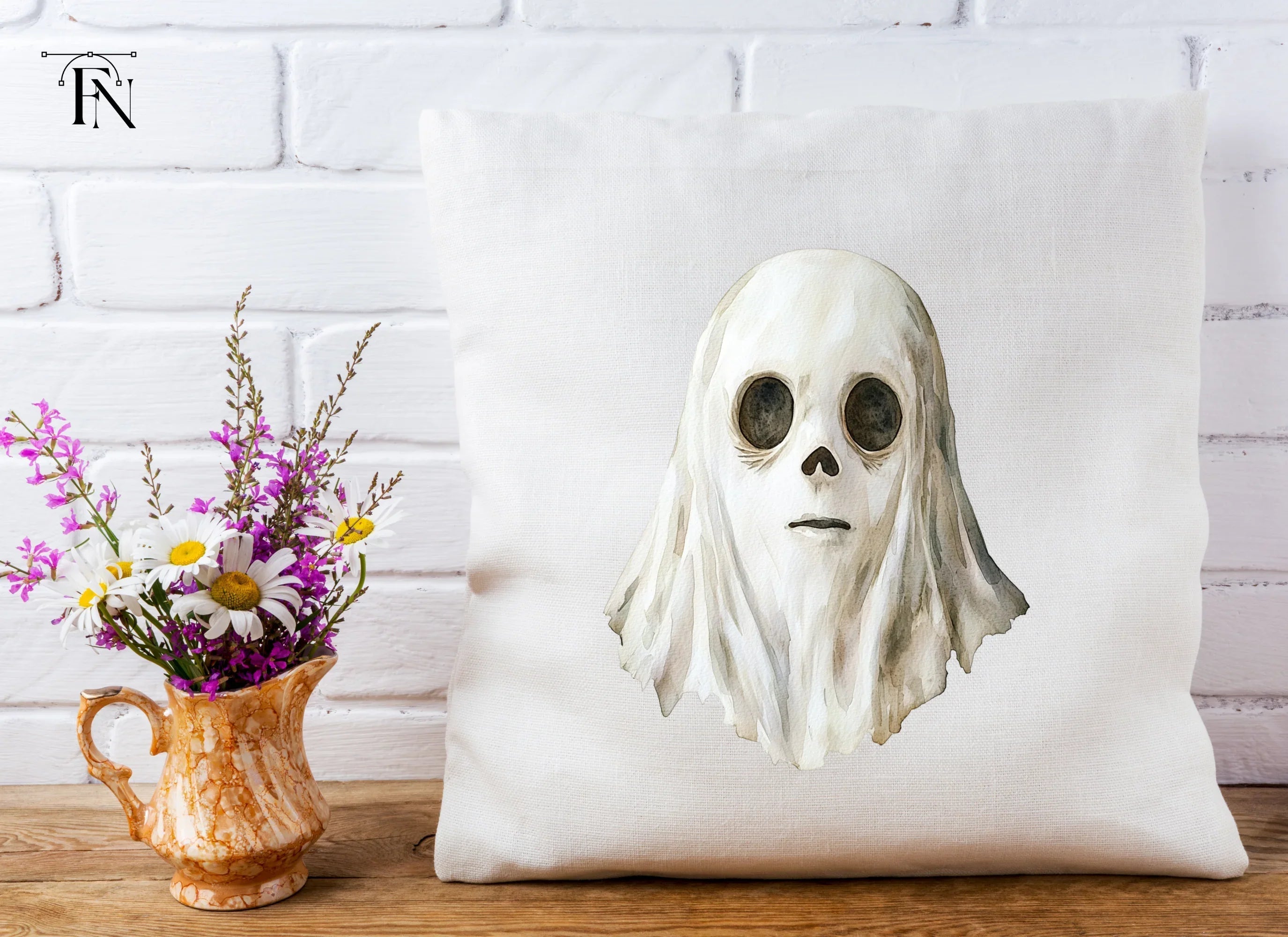 Spooky Ghost Trio Clipart Bundle