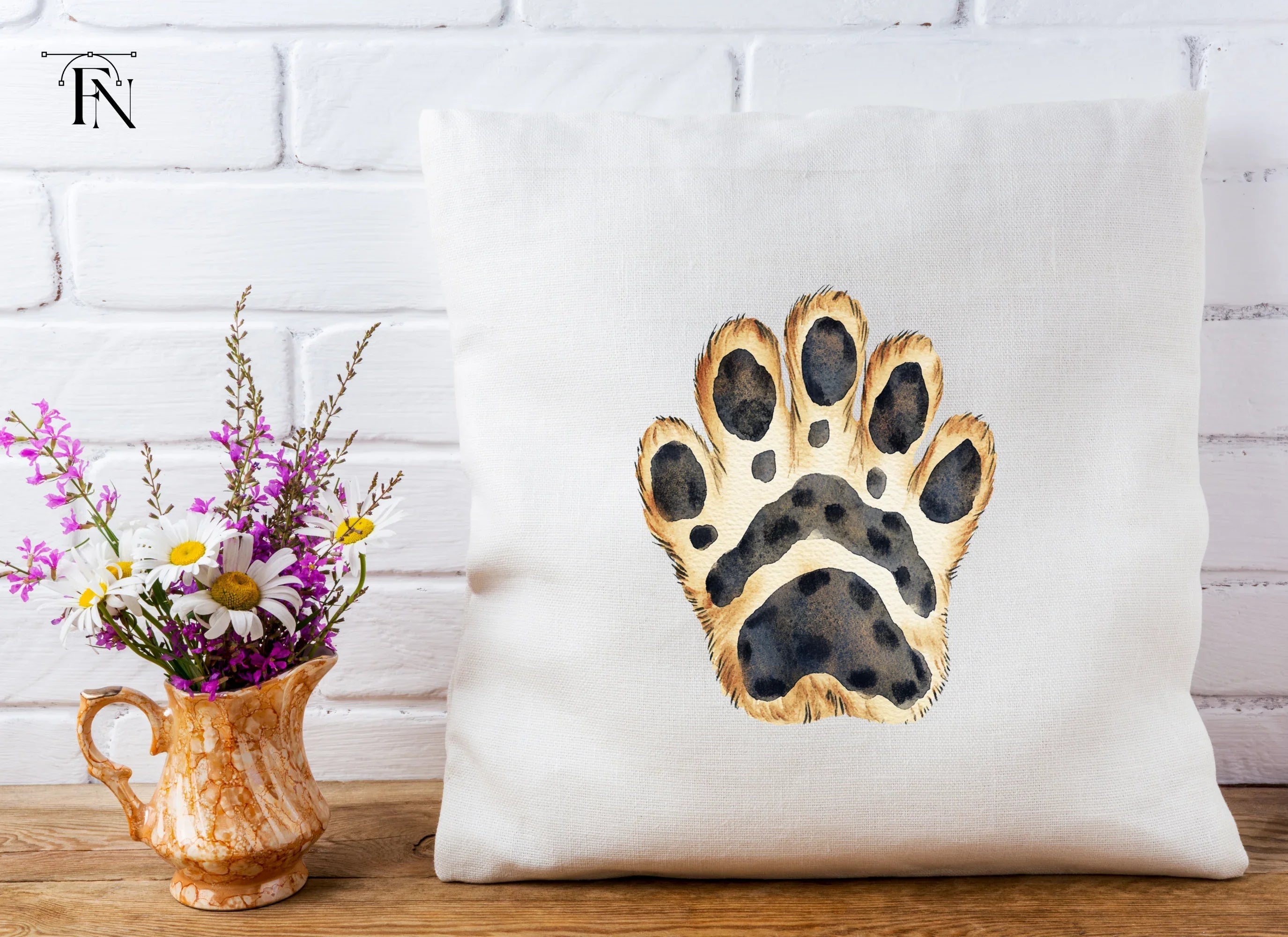 Leopard Paw Clipart Bundle