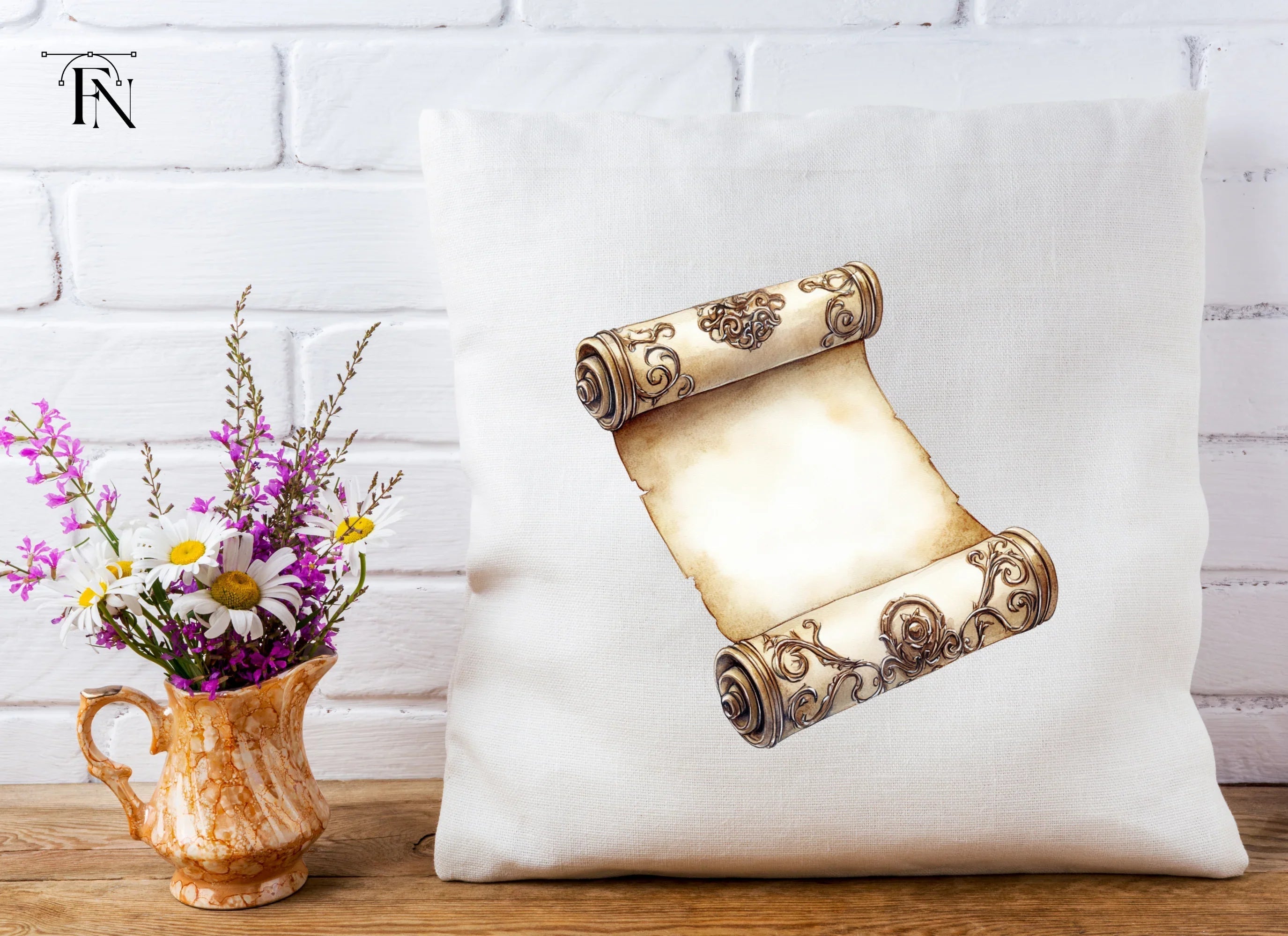 Vintage Scroll Design Clipart Bundle