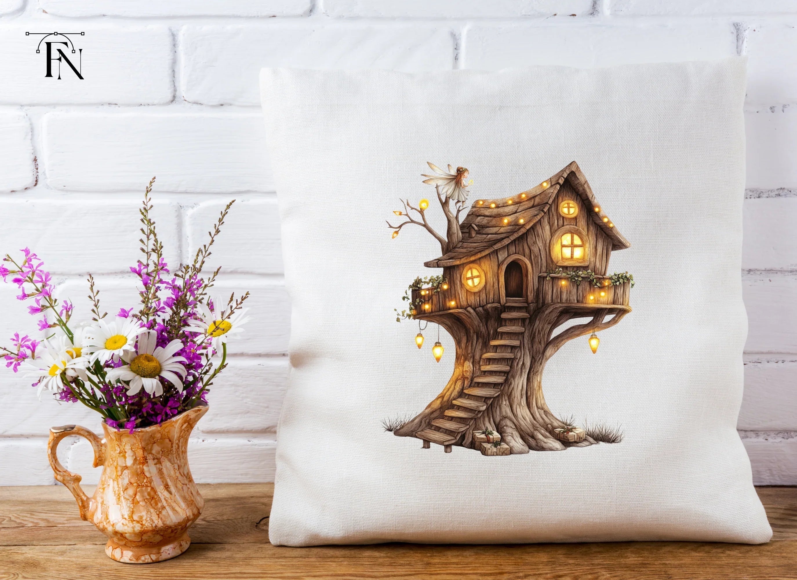 Enchanted Fairy Treehouse Clipart Bundle