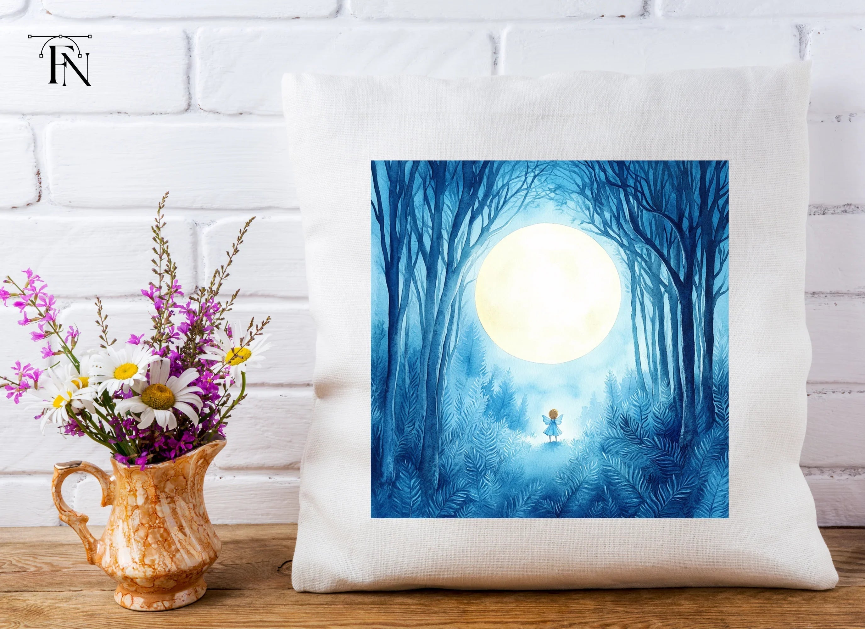 Enchanted Forest Fairy Moon Clipart Bundle
