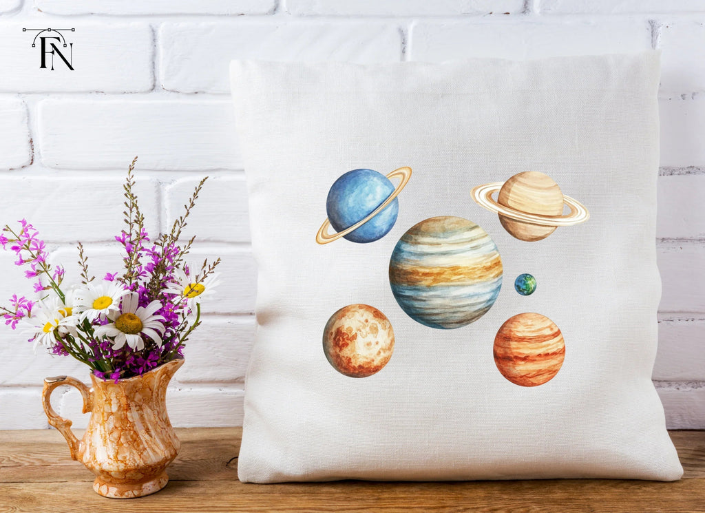 Solar System Planets Clipart Bundle