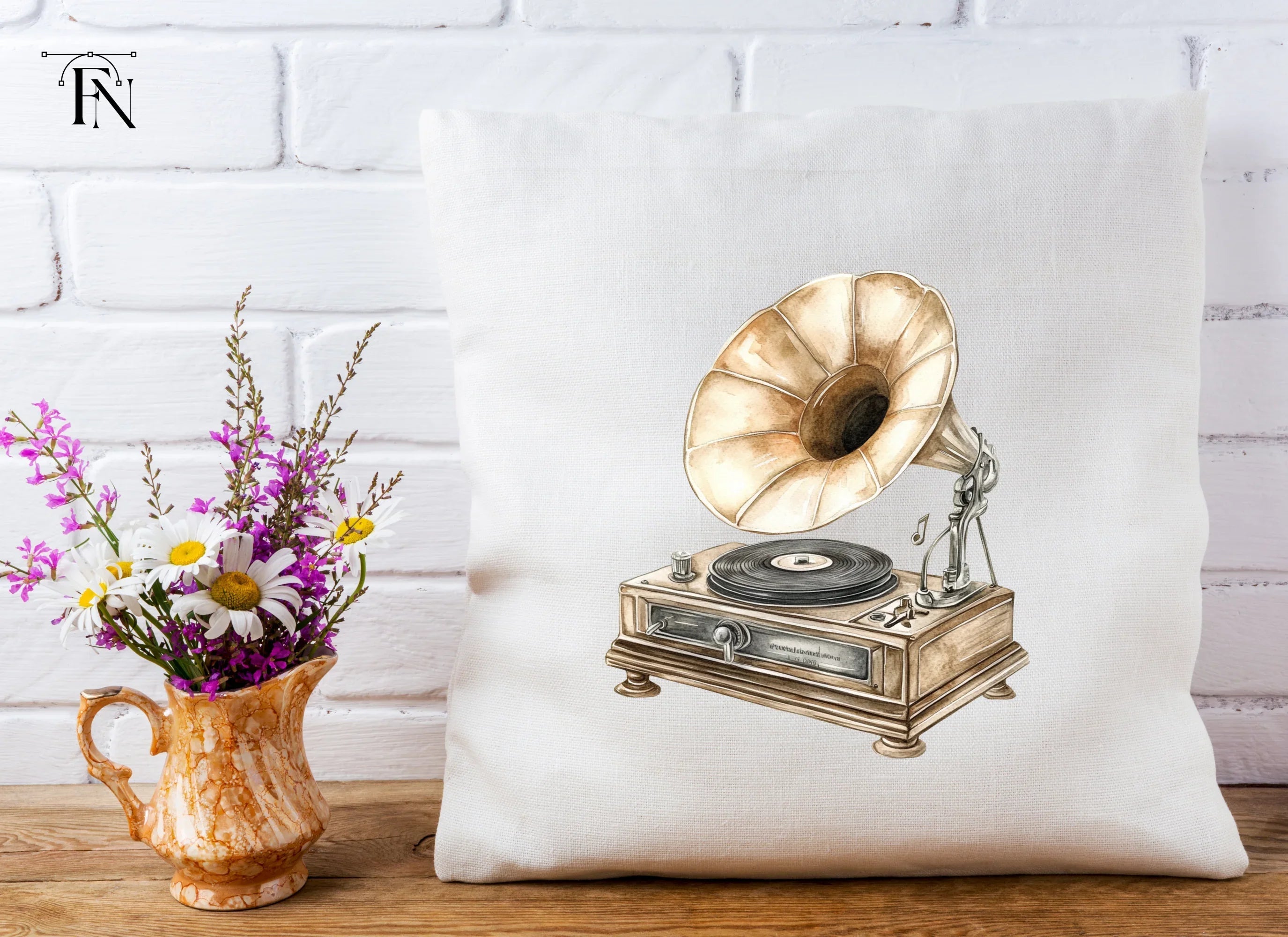 Vintage Gramophone Clipart Bundle