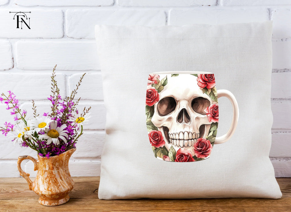 Floral Skull Clipart Bundle