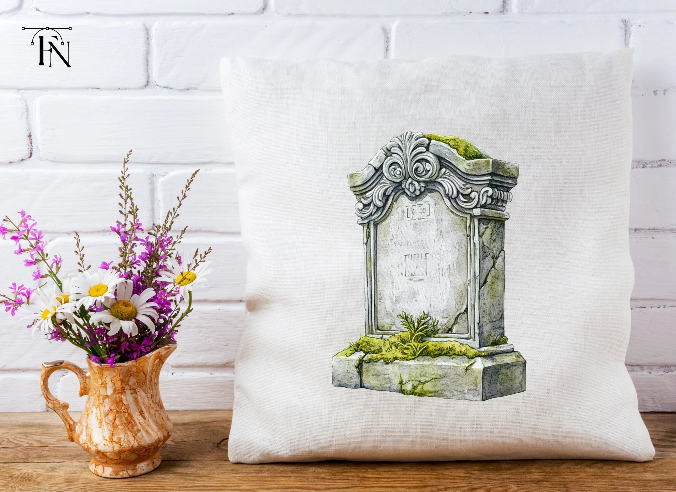 Vintage Gravestones Clipart Bundle