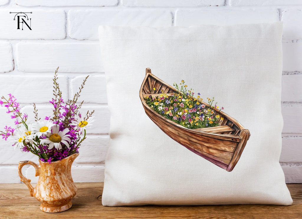 Floral Boat Clipart Bundle