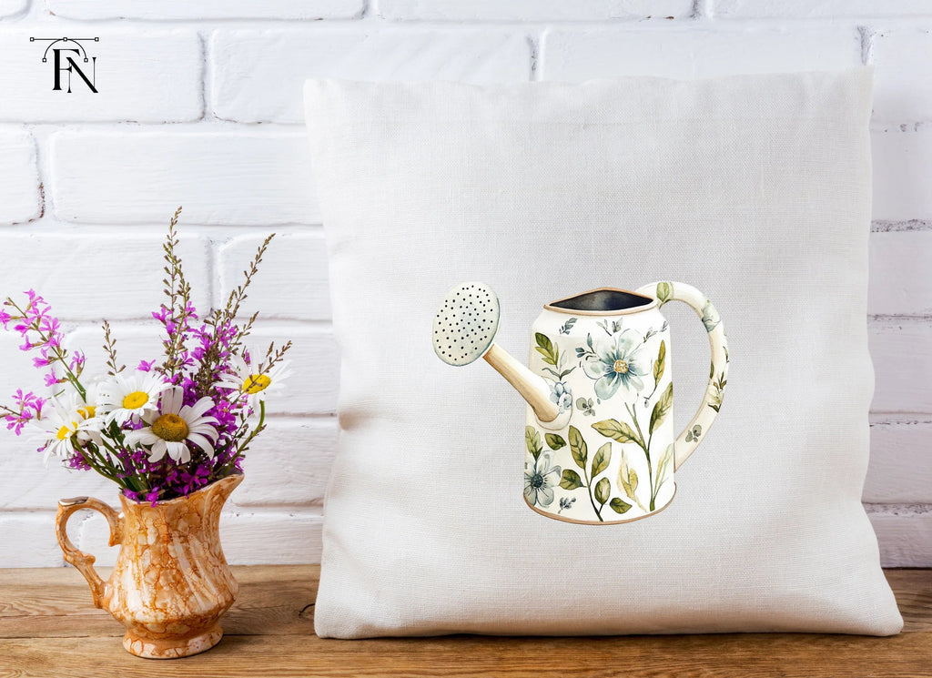 Floral Watering Can Clipart Bundle