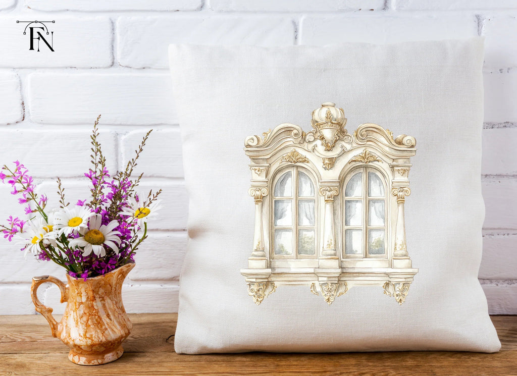 Elegant Baroque Window Clipart Bundle