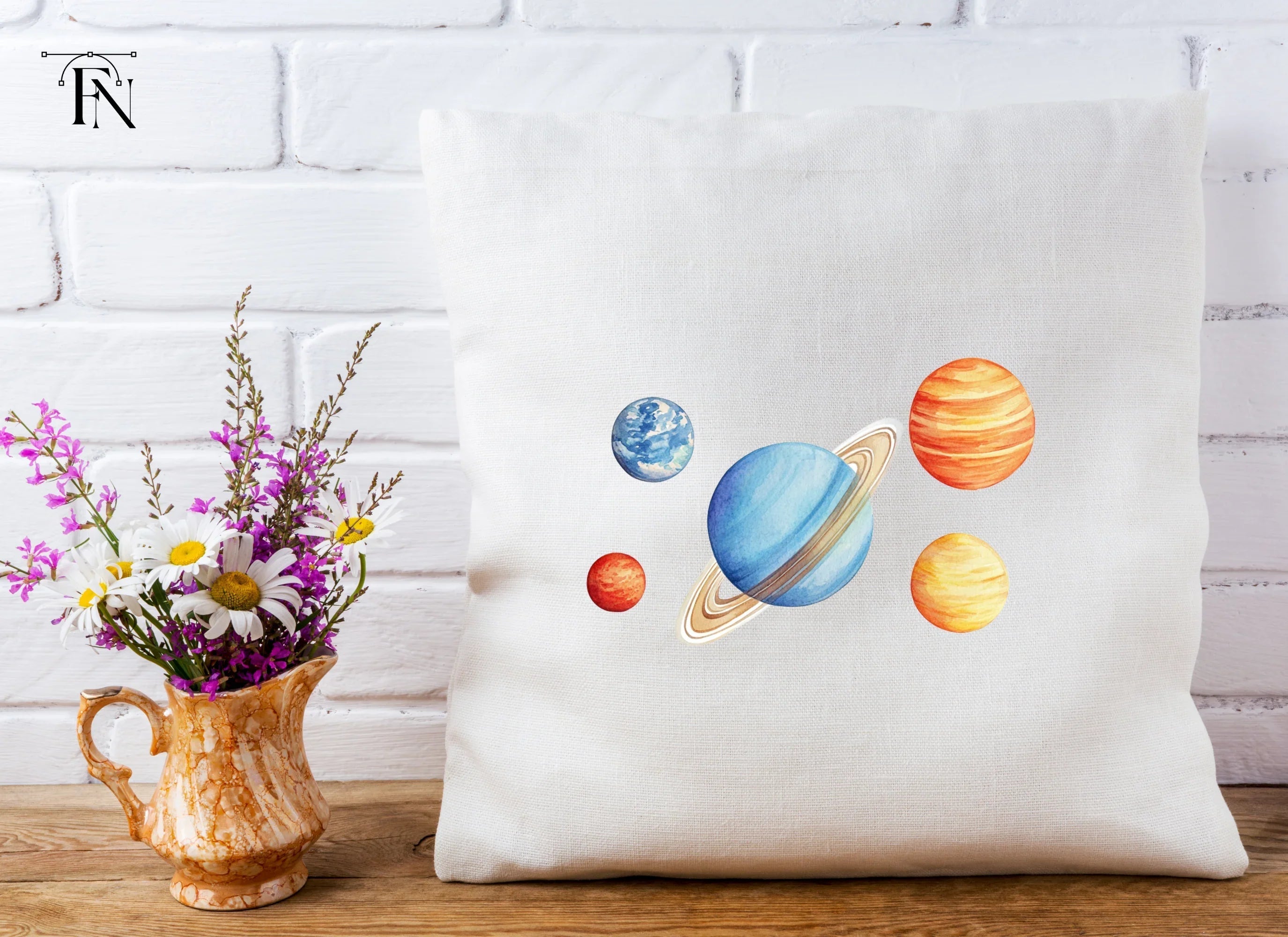 Solar System Planets Clipart Bundle