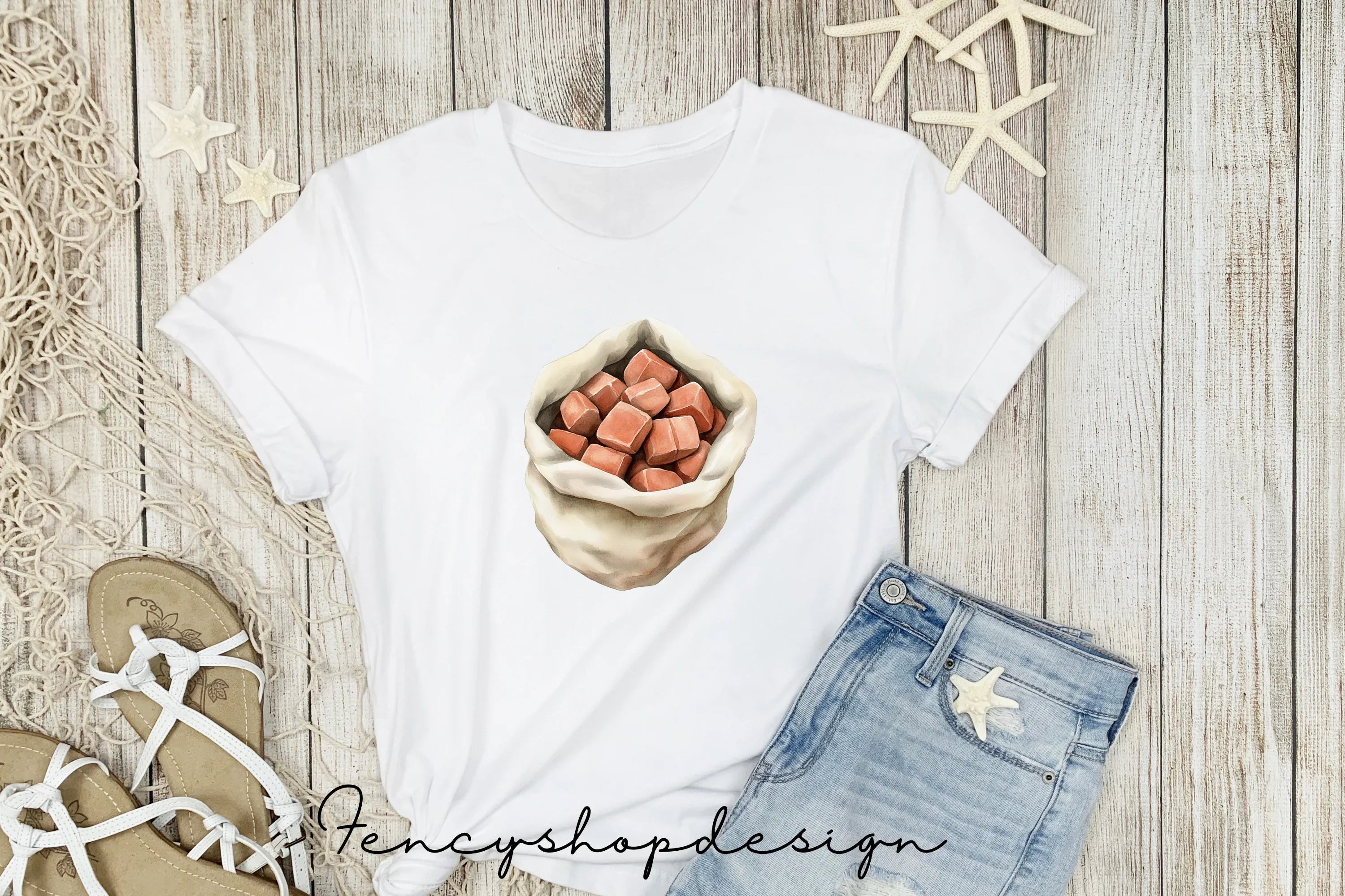 Rustic Nuts Bricks Clipart Bundle