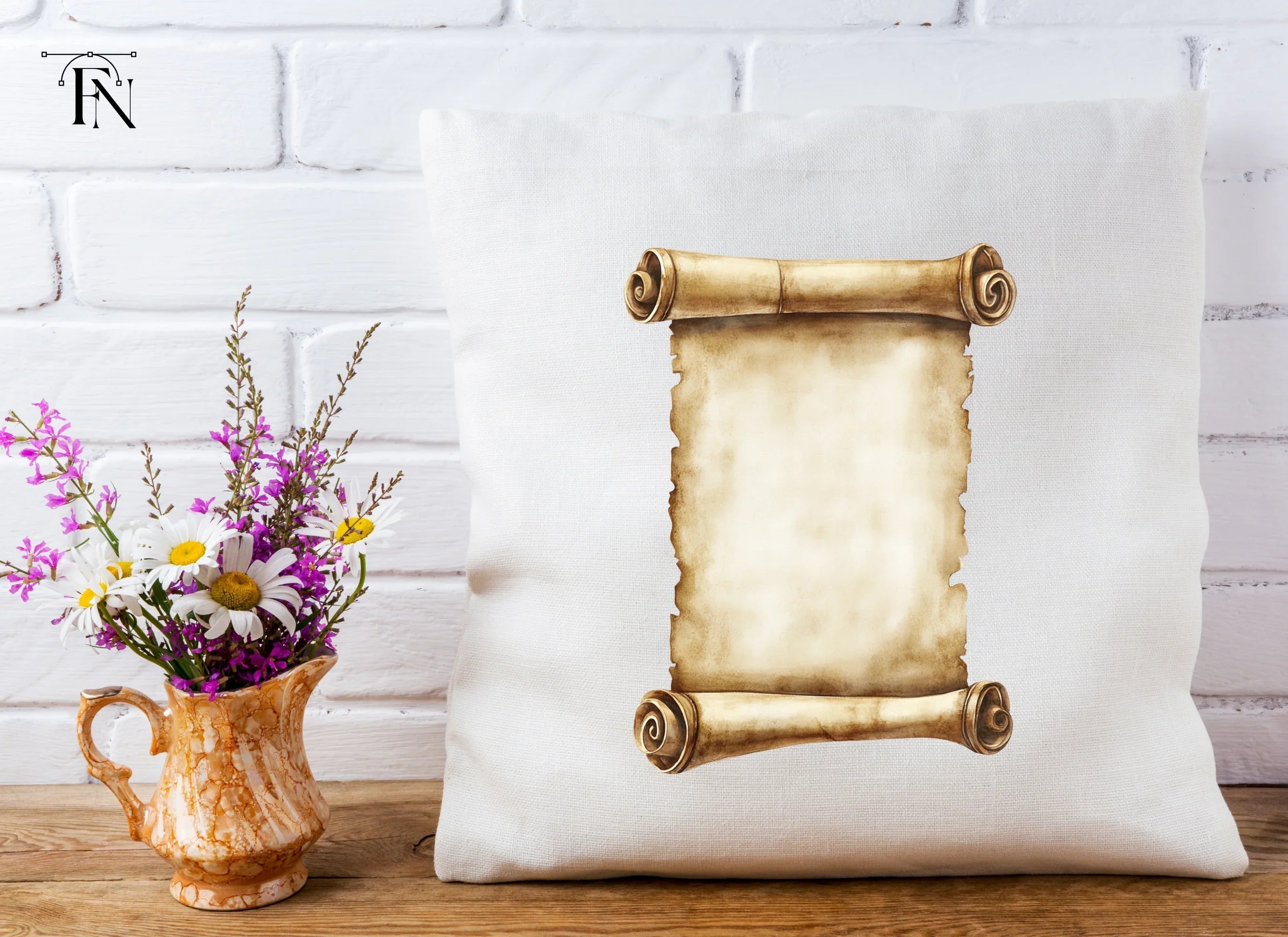 Aged Scroll Clipart Bundle