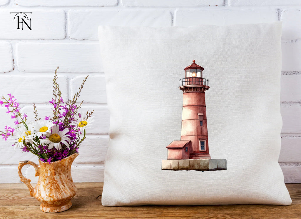 Single Red Lighthouse Clipart Bundle