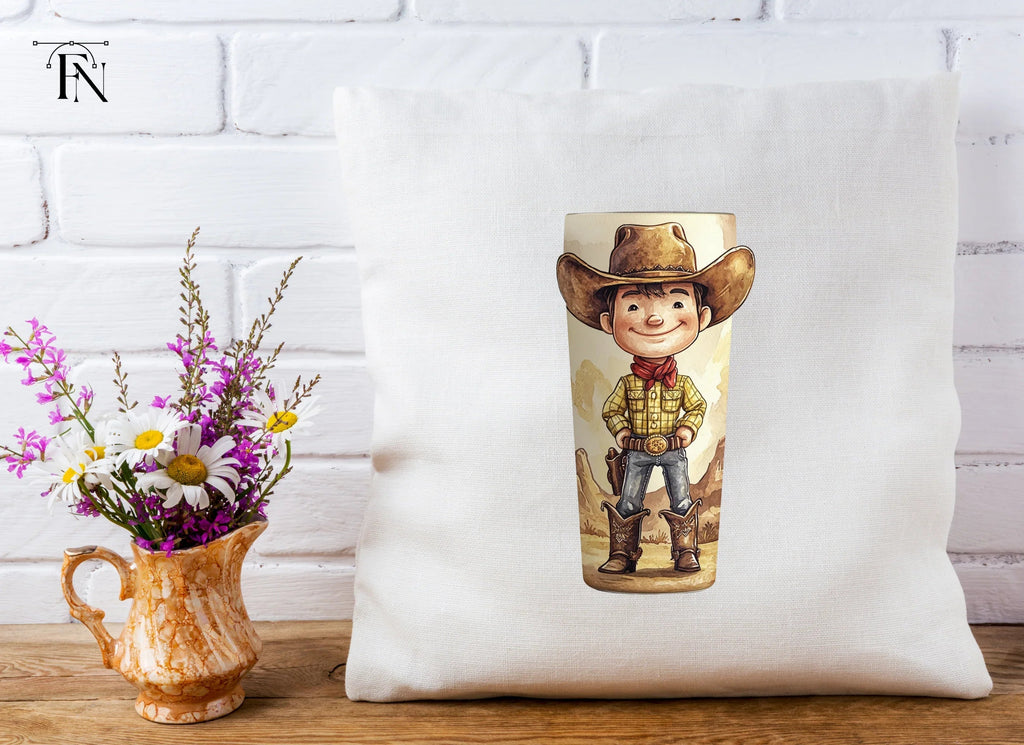 Cute Cowboy Kid Clipart Bundle