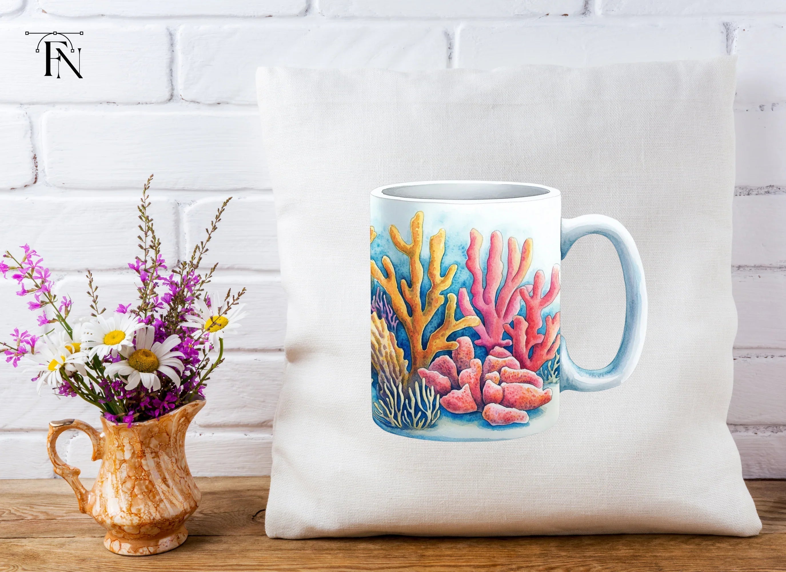 Vibrant Coral Reef Clipart Bundle