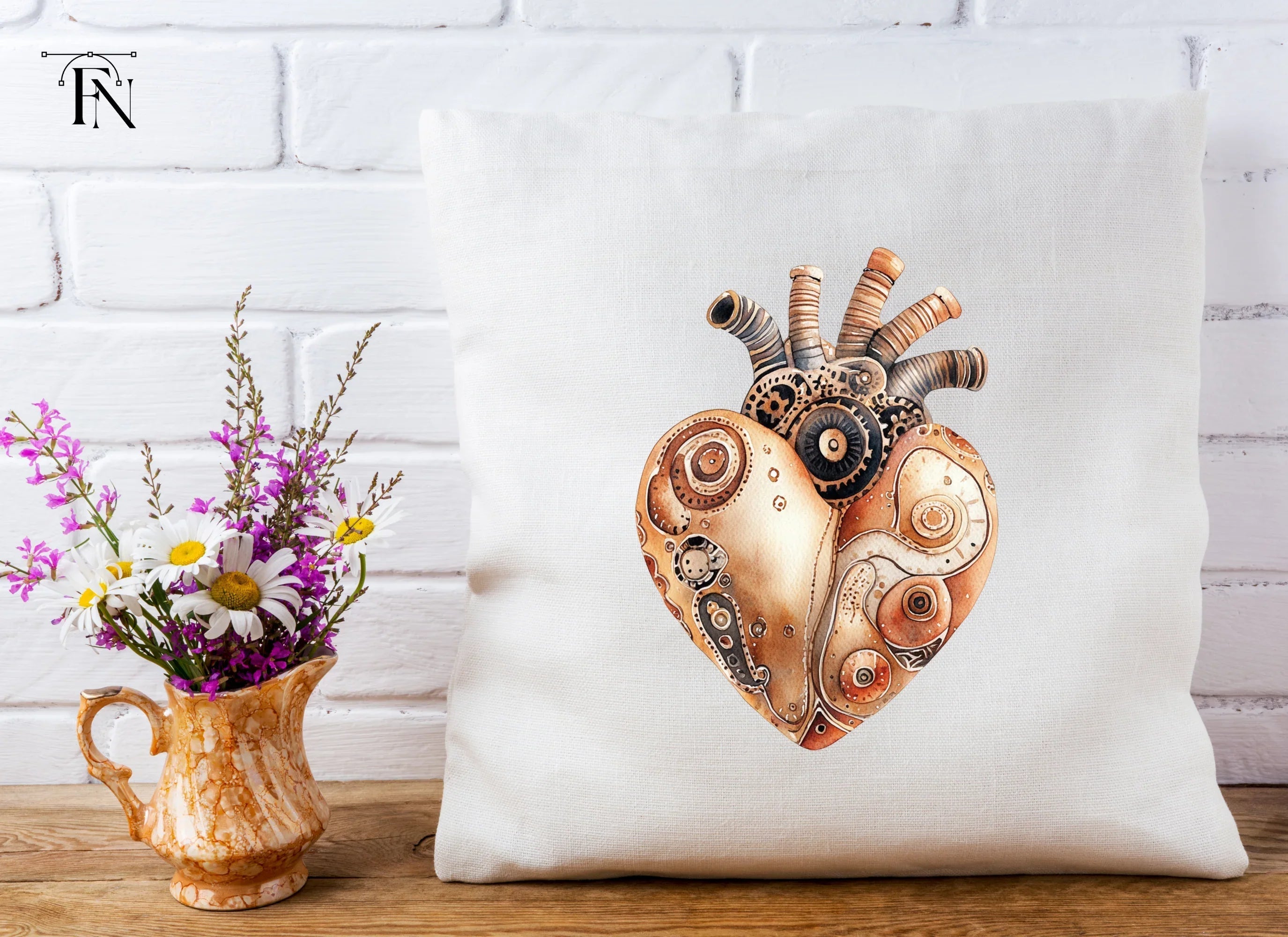 Steampunk Hearts Clipart Bundle