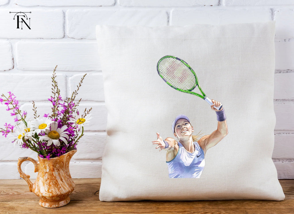 Energetic Tennis Serve Clipart Bundle