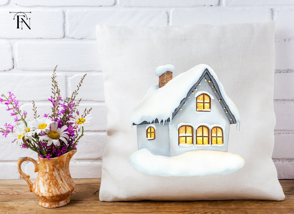 Winter Houses Clipart Bundle