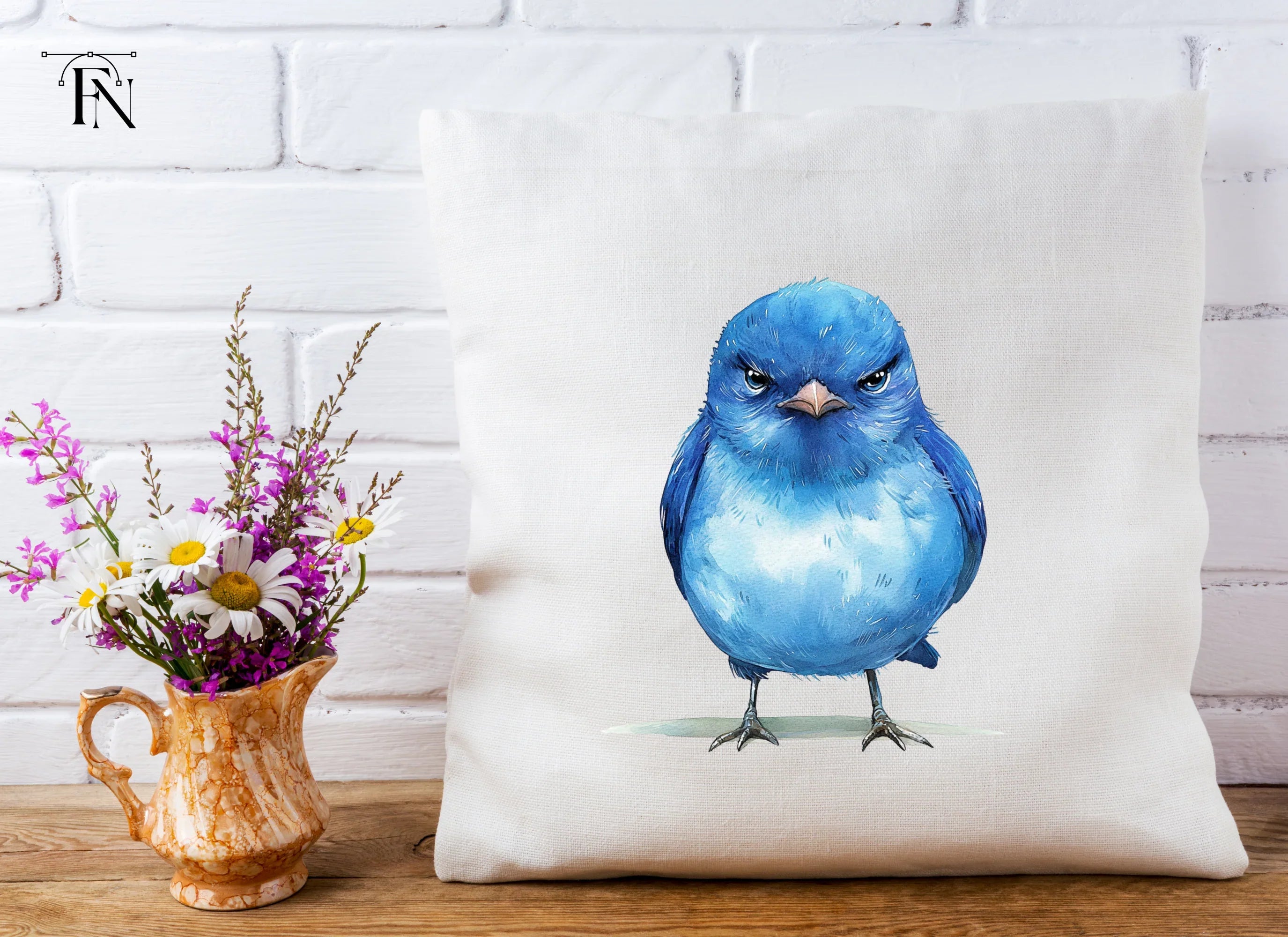 Angry Blue Bird Clipart Bundle