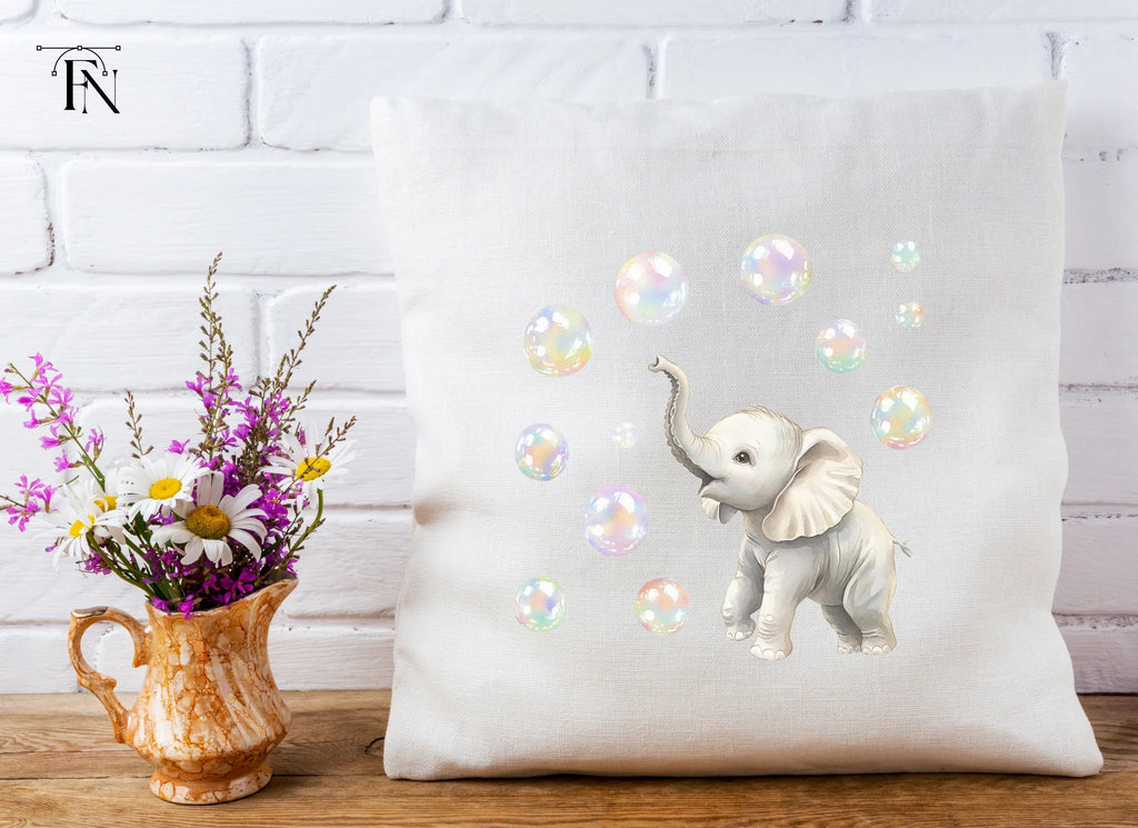 Playful Elephants and Bubbles Clipart Bundle