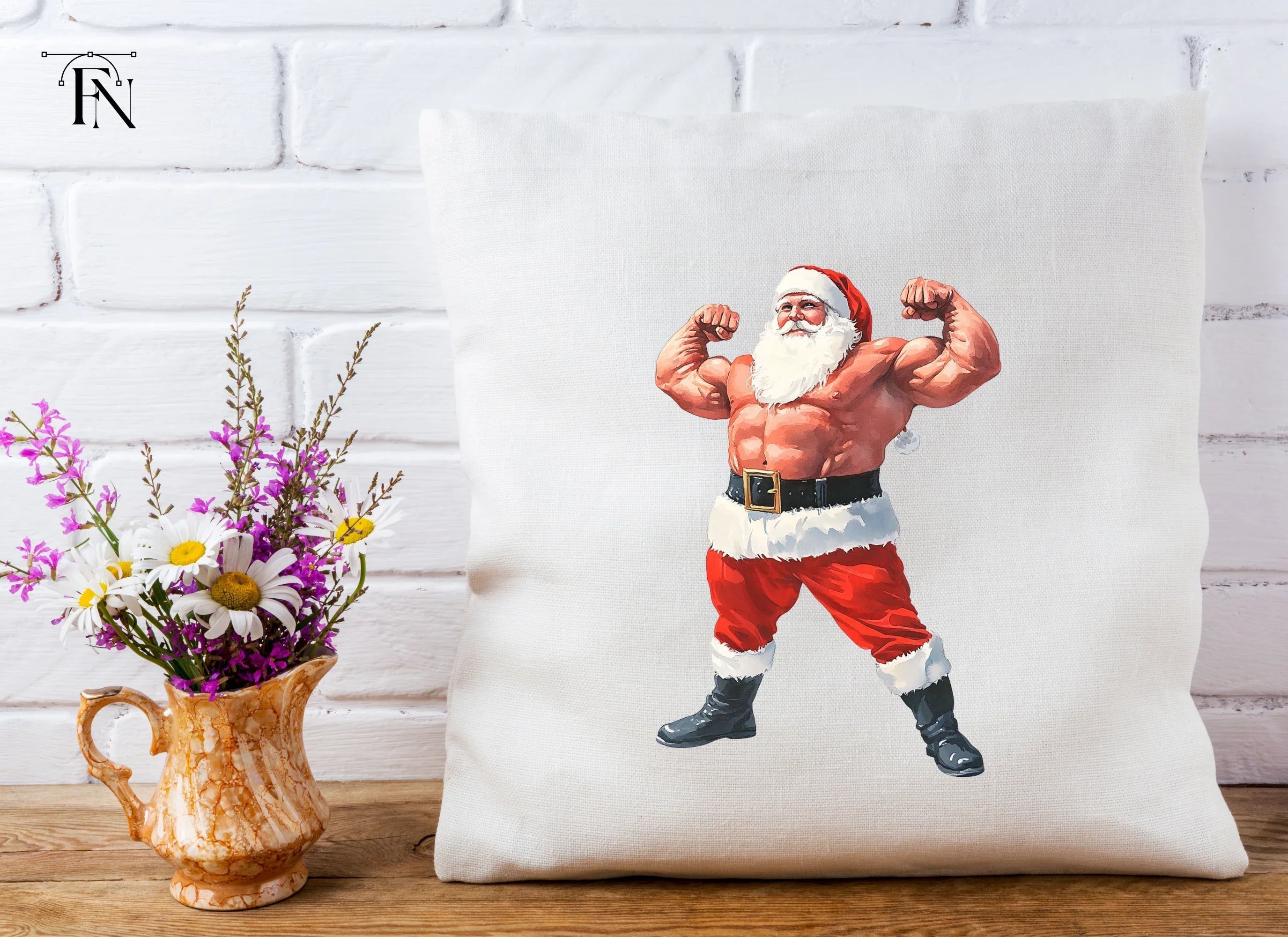 Strong Santa Clipart Bundle