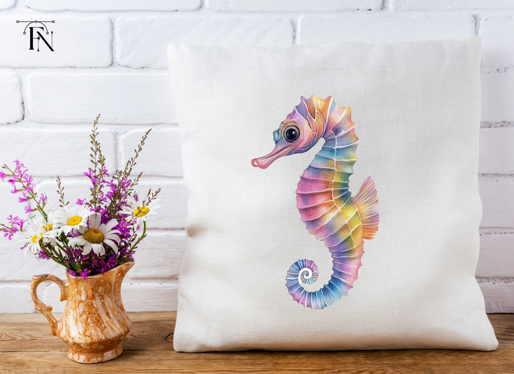 Rainbow Seahorse Clipart Bundle
