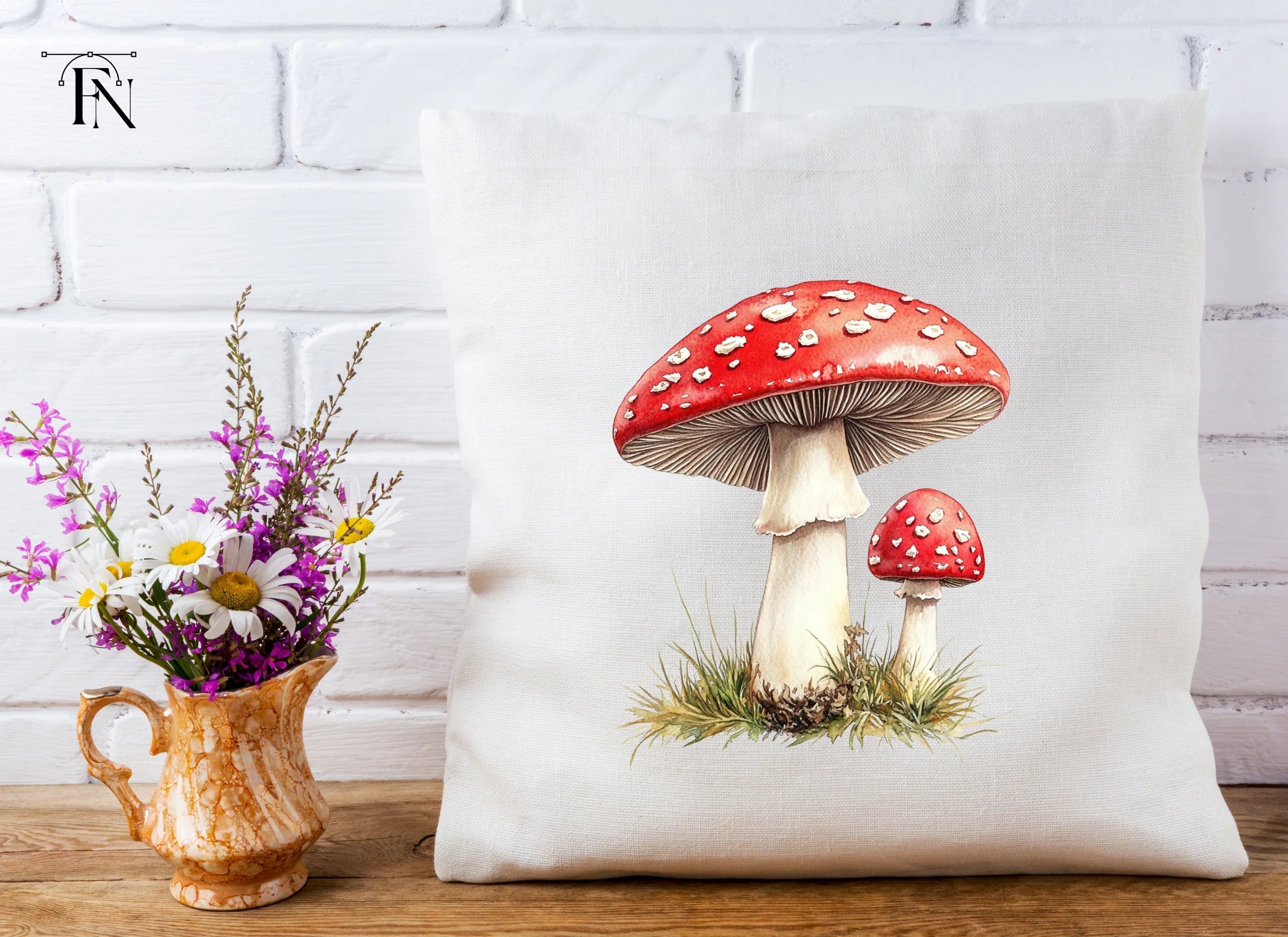 Fly Agaric Mushrooms Clipart Bundle