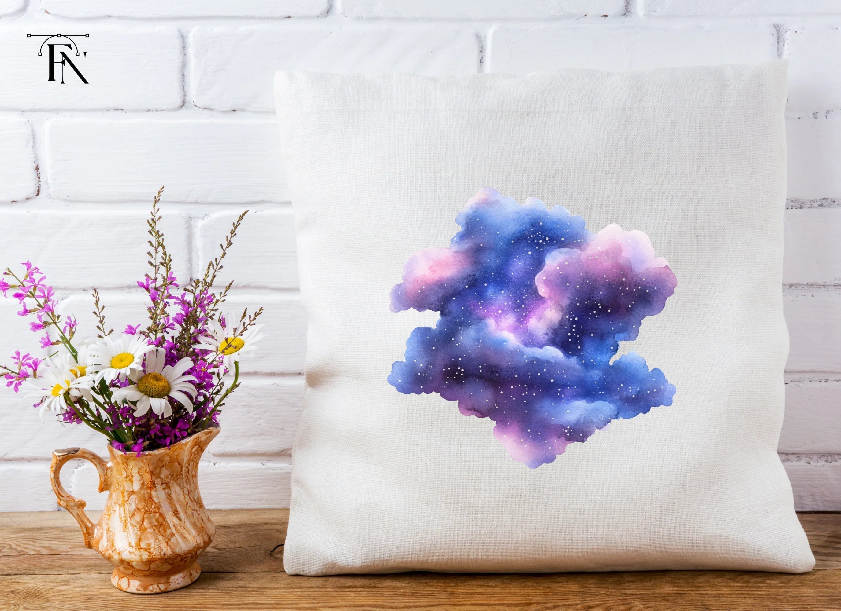 Mystical Galaxy Cloud Clipart Bundle