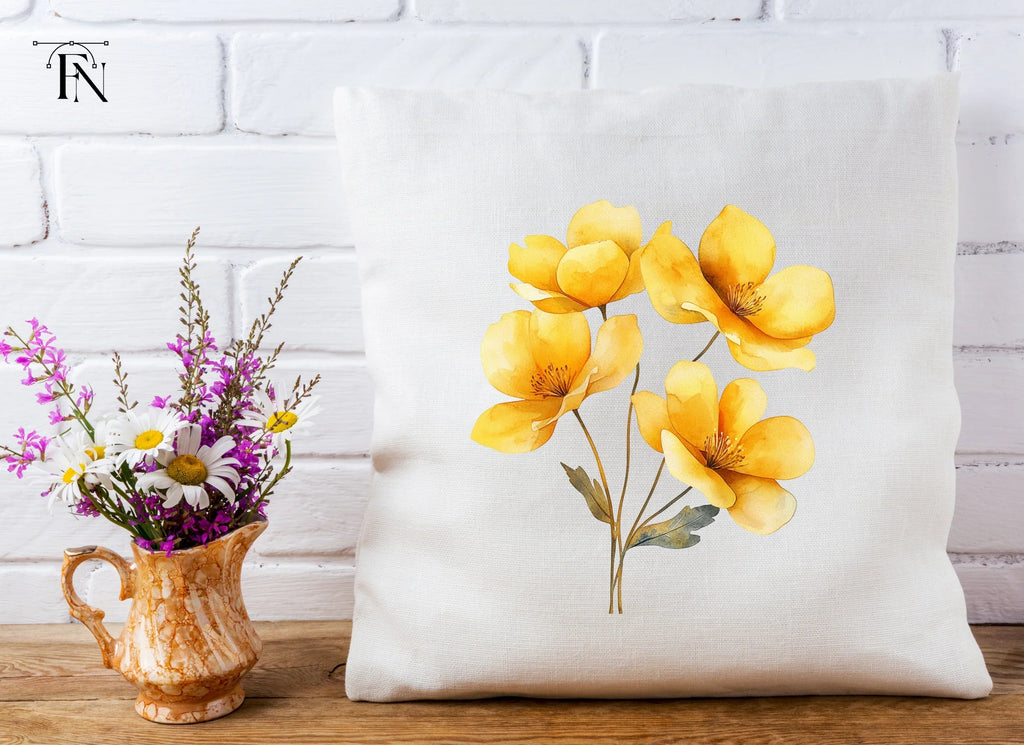 Yellow Flowers Clipart Bundle