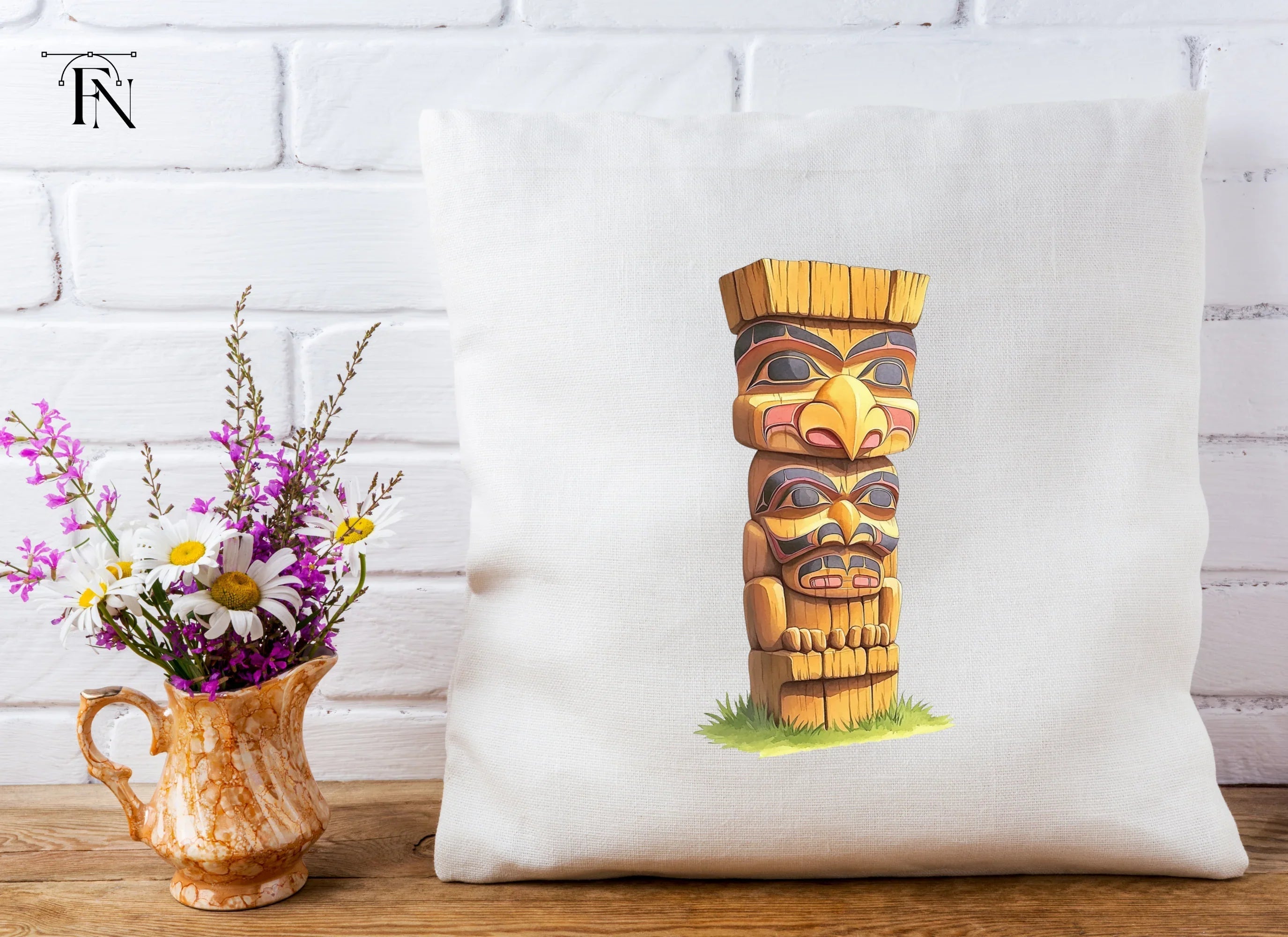 Native Totem Pole Clipart Bundle