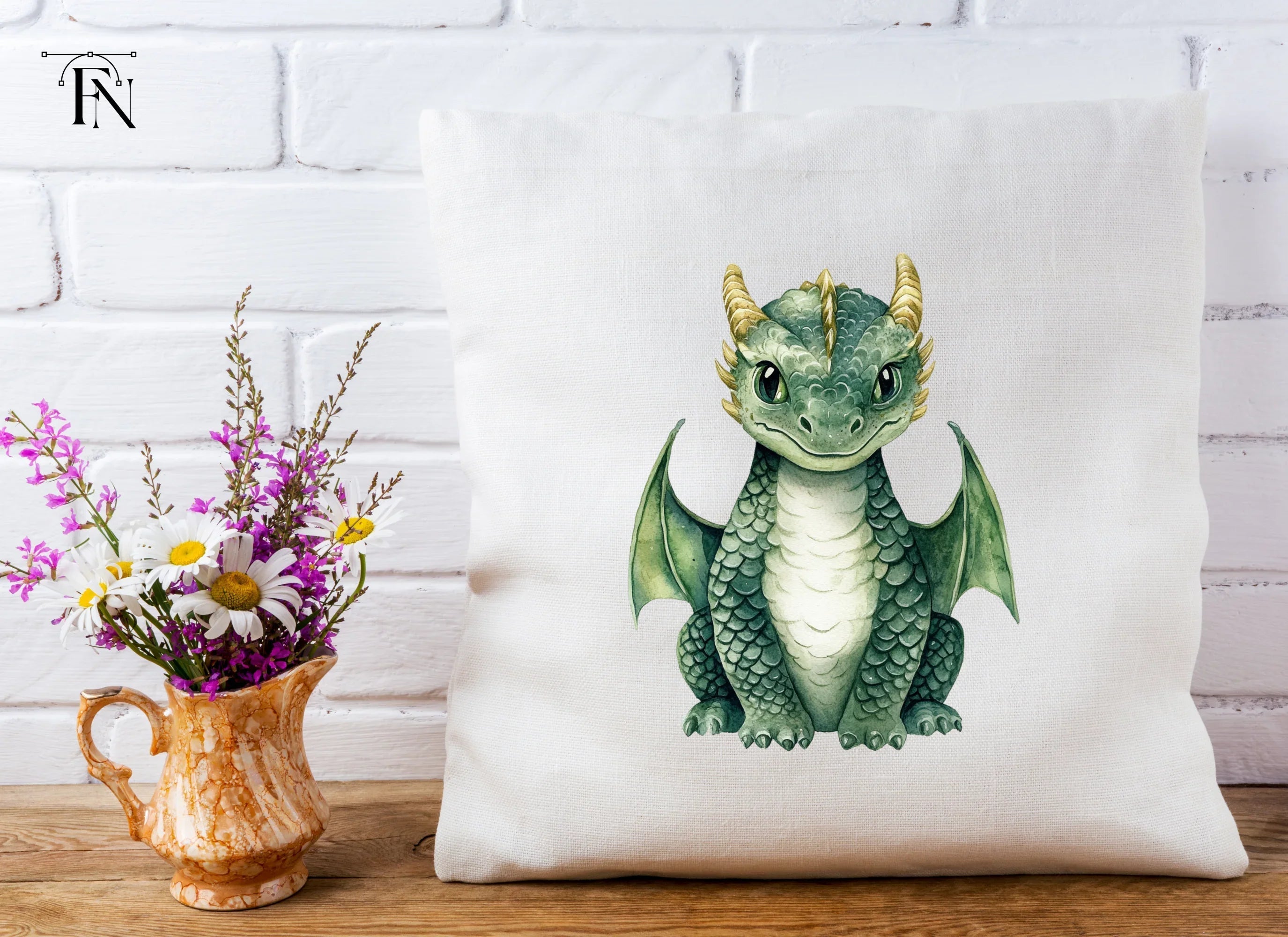 Cute Baby Dragon Clipart Bundle