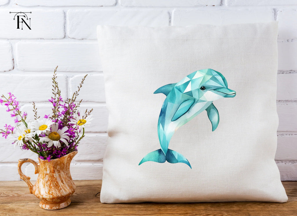 Geometric Dolphin Clipart Bundle