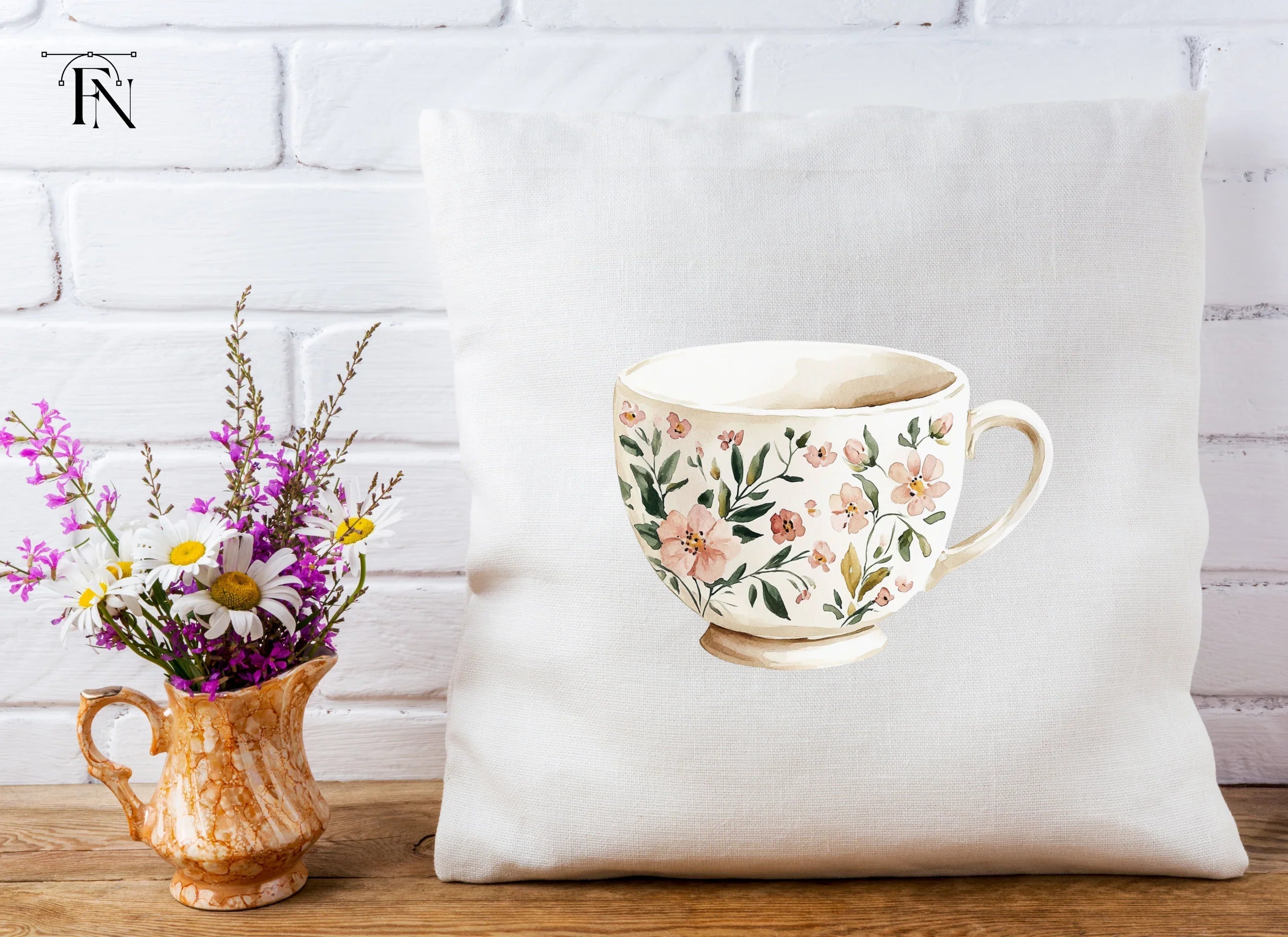Delicate Teacups Clipart Bundle