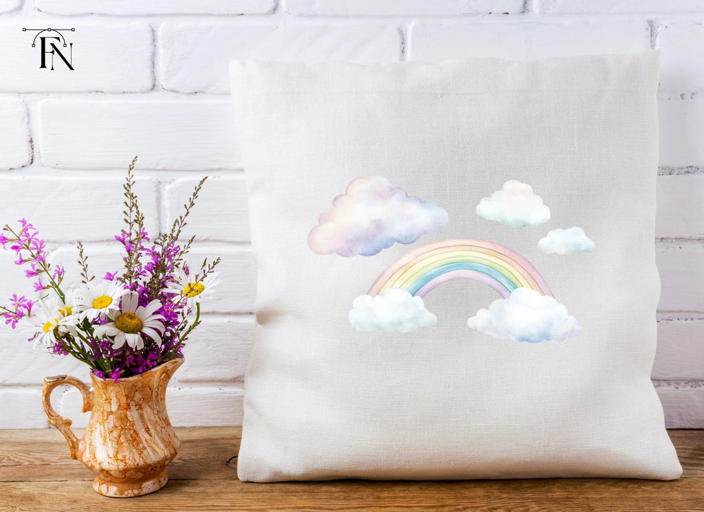 Dreamy Rainbows and Clouds Clipart Bundle