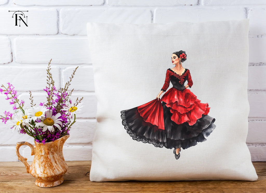 Elegant Flamenco Dancers Clipart Bundle