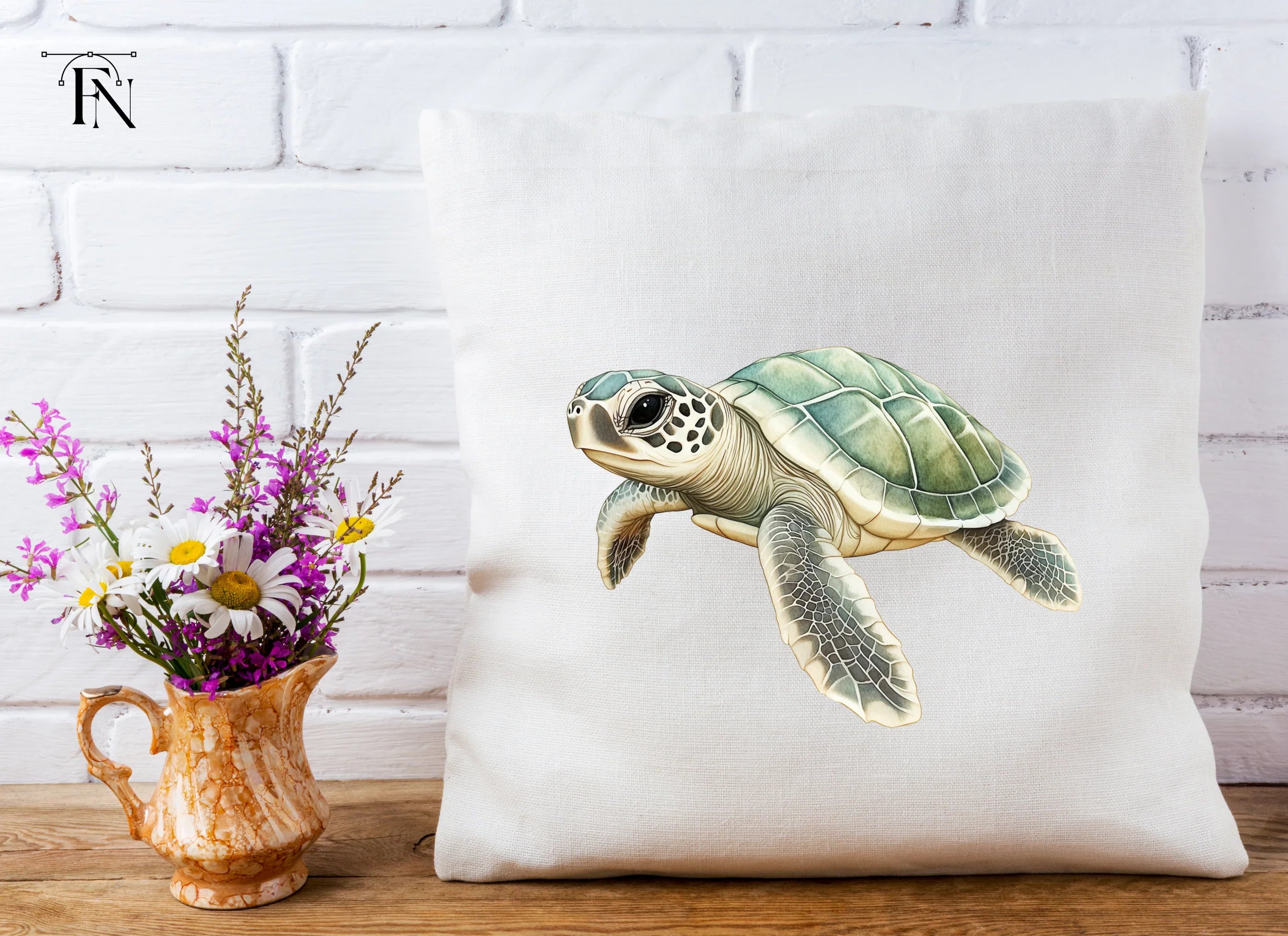Green Sea Turtle Clipart Bundle